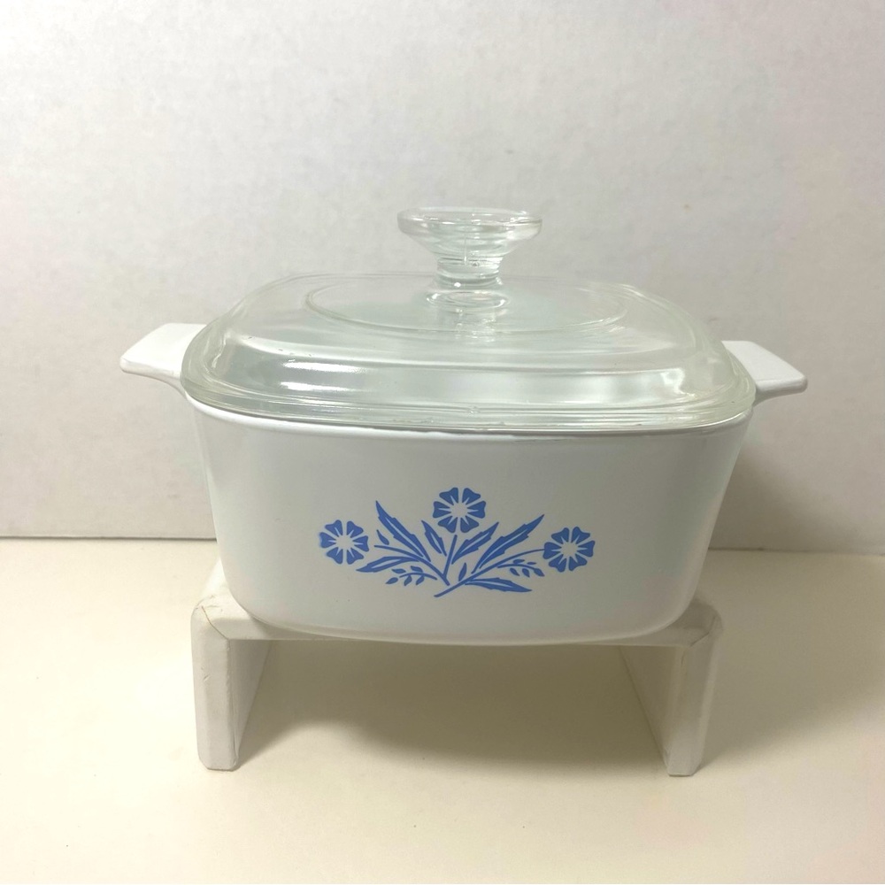 Vintage Corning Ware A1 1/2-B 1.5Qt Casserole Dish with Pyrex A7C Lid